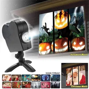 2-in-1 Haunted Halloween & Christmas Holographic Projector 🔥🔥FLASH SALE🔥🔥