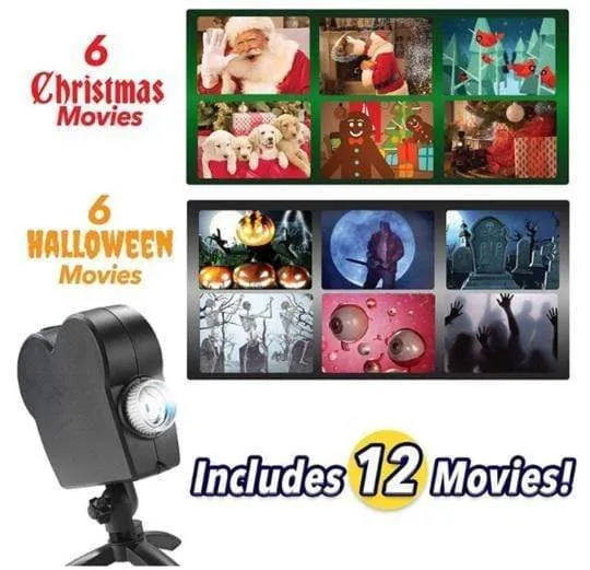2-in-1 Haunted Halloween & Christmas Holographic Projector 🔥🔥FLASH SALE🔥🔥