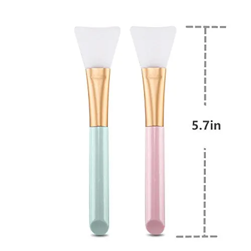 2 PCS Silicone Face Mask Brush,Mask Beauty Tool Soft Silicone Facial Mud Mask Applicator Brush Hairless Body Lotion And Body Butter Applicator Tools