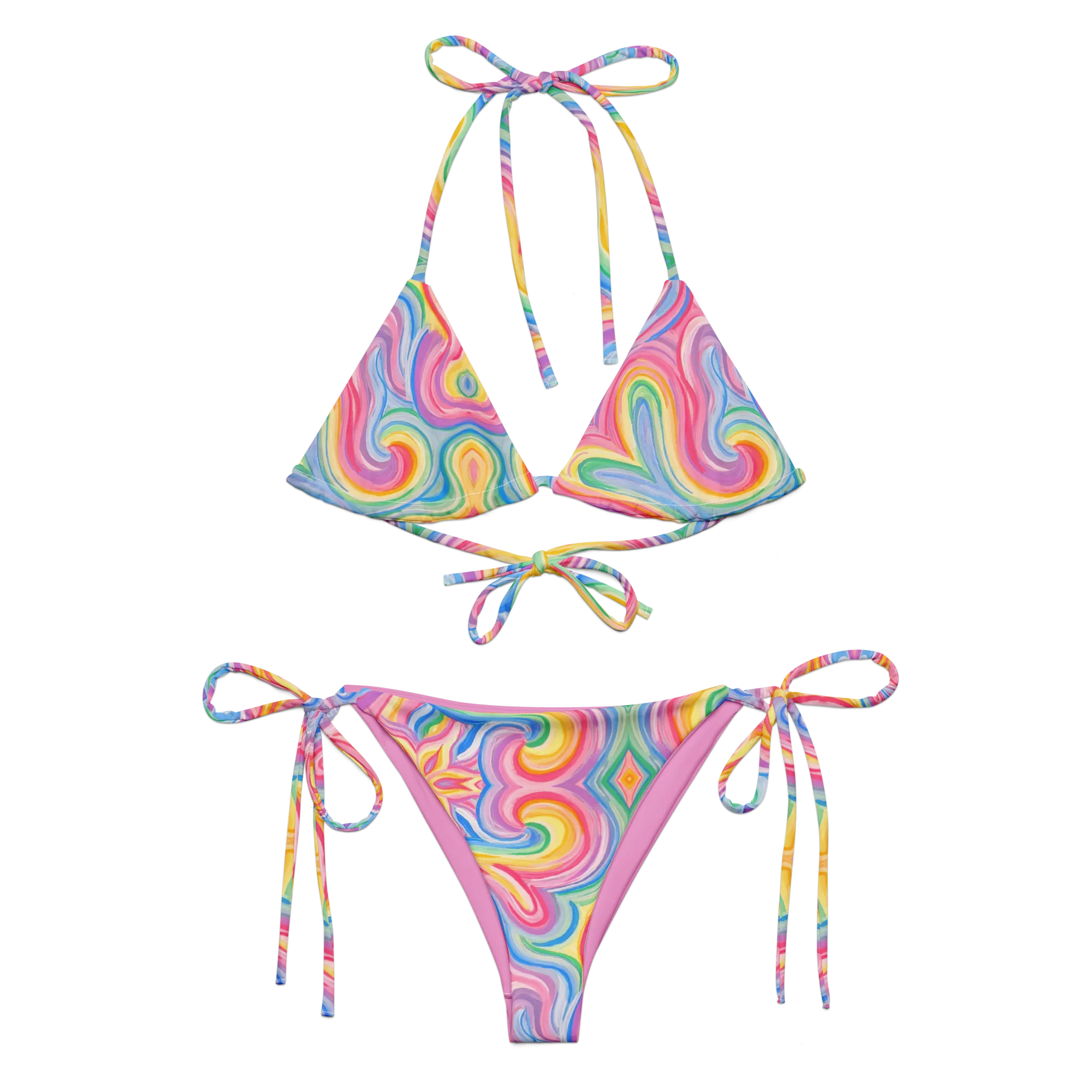 2 Piece String Bikini Set- "Unicorn" Design