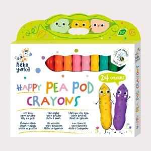 24 COLOUR PEA POD CRAYONS