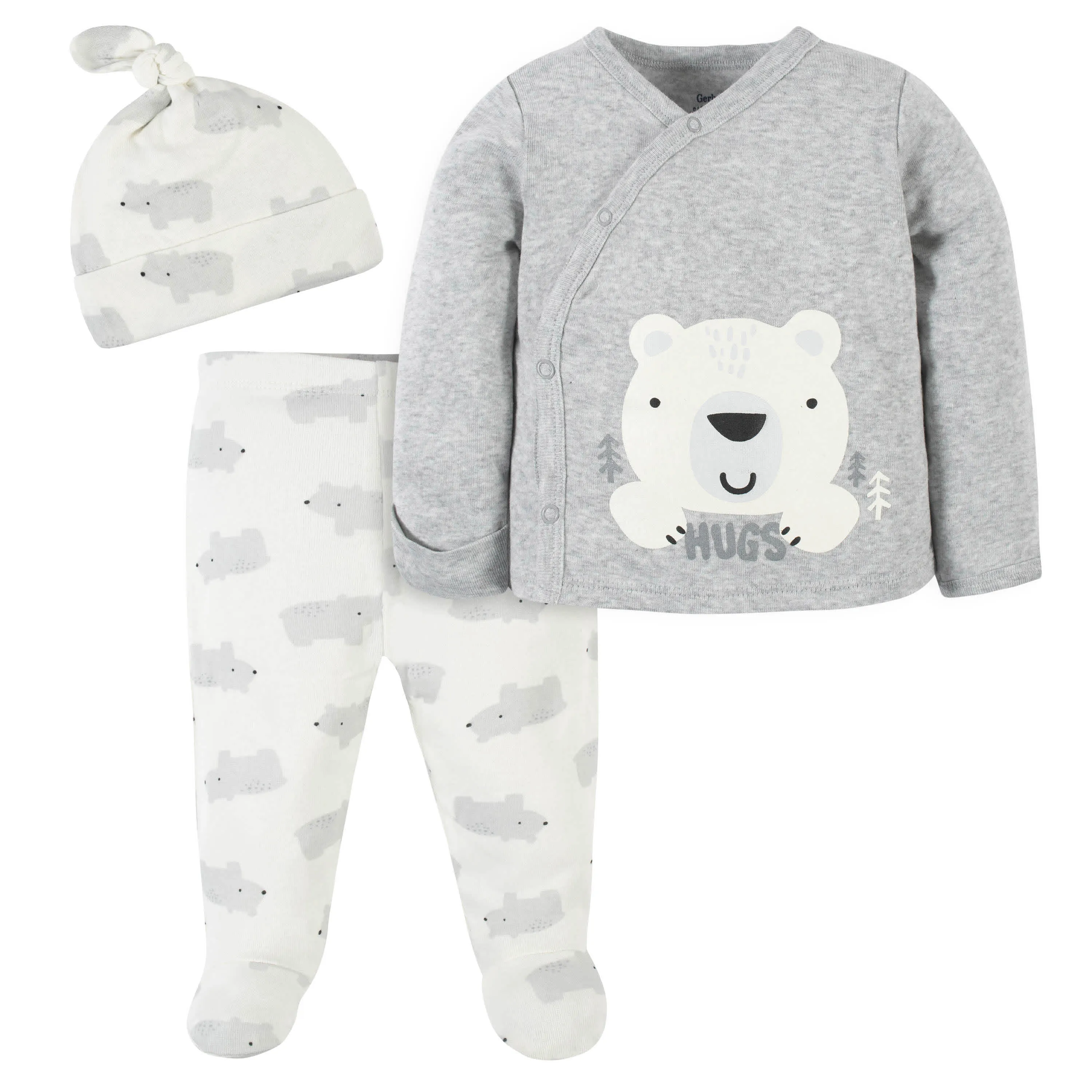 3-Piece Baby Boys Bear Take-Me-Home Set