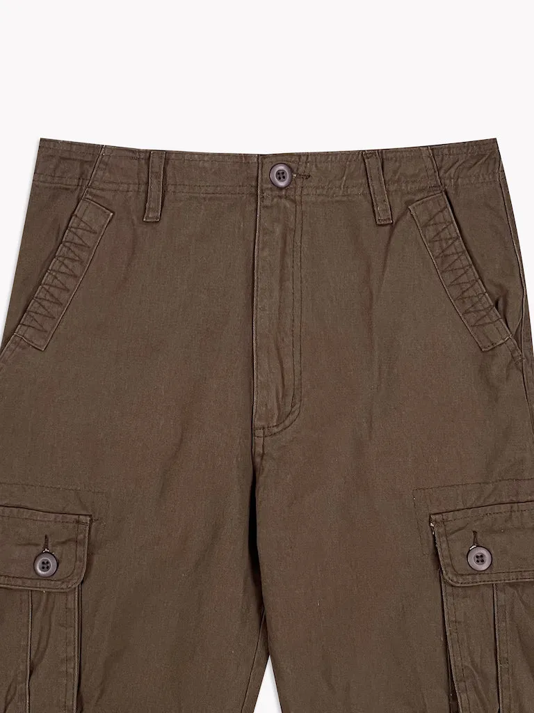 6 Pocket Cargo Pants-Earth