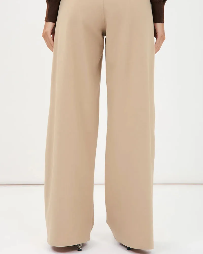 Adorne Emmie Full Length Pants Camel