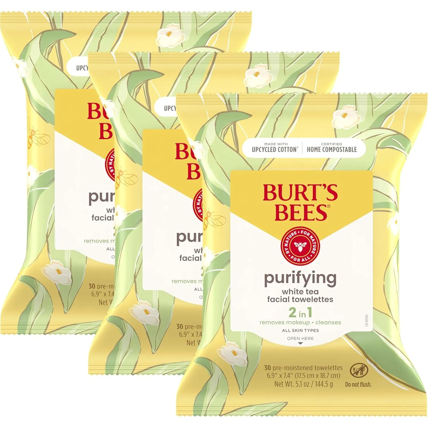 Aloe Vera Face Wipes, for Sensitive Skin, Soothing Makeup Remover & Facial Cleansing Towelettes, 30 Ct. (3-Pack)