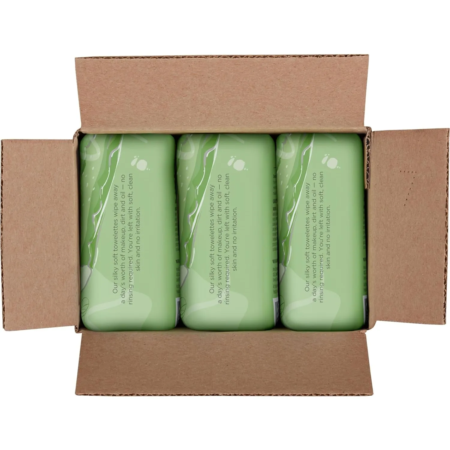Aloe Vera Face Wipes, for Sensitive Skin, Soothing Makeup Remover & Facial Cleansing Towelettes, 30 Ct. (3-Pack)