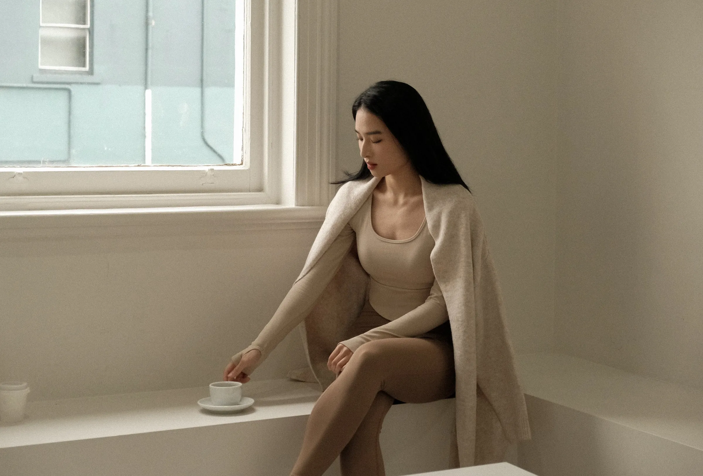 Alpaca Blend Long Cardigan