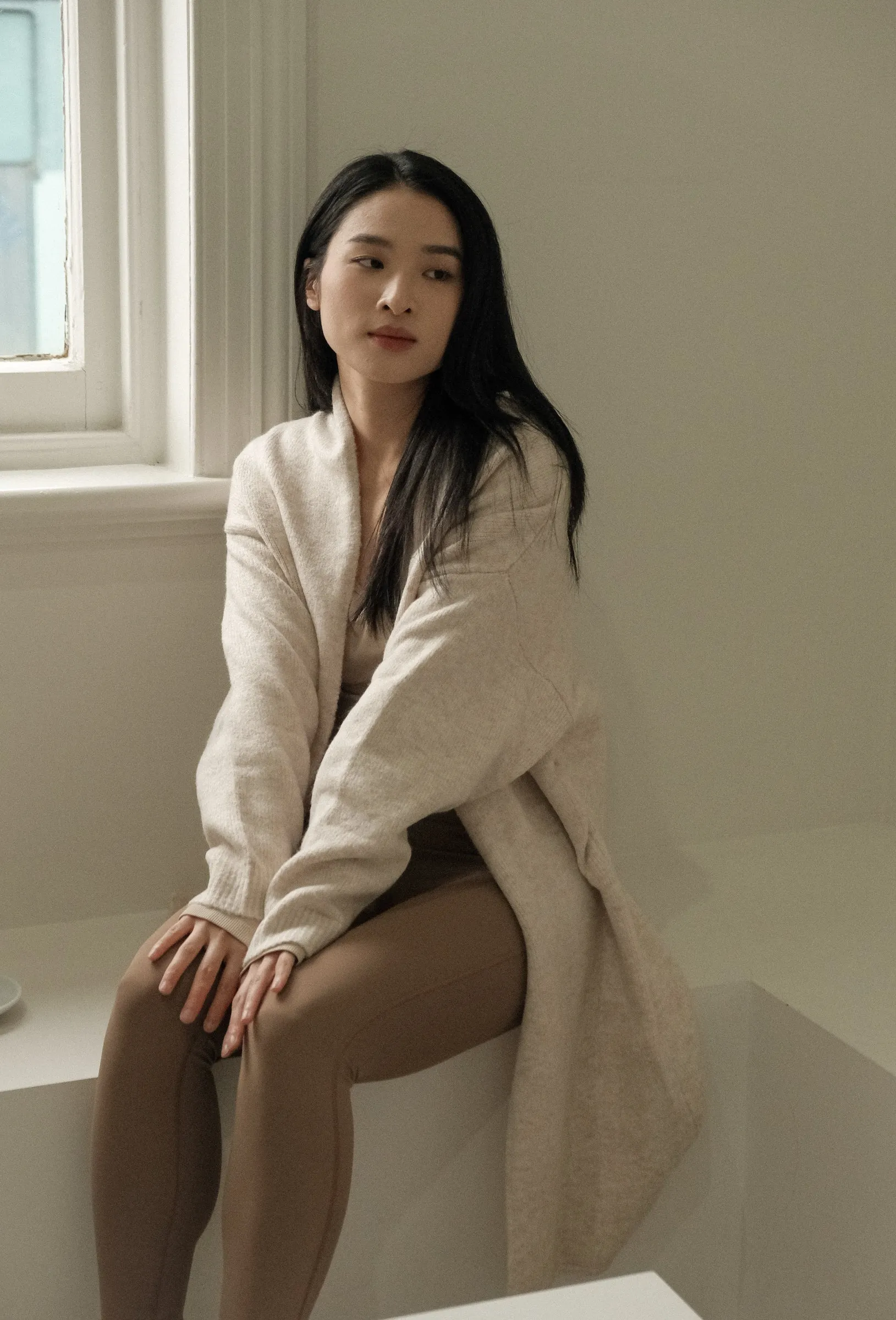 Alpaca Blend Long Cardigan