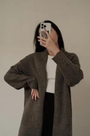Alpaca Blend Long Cardigan