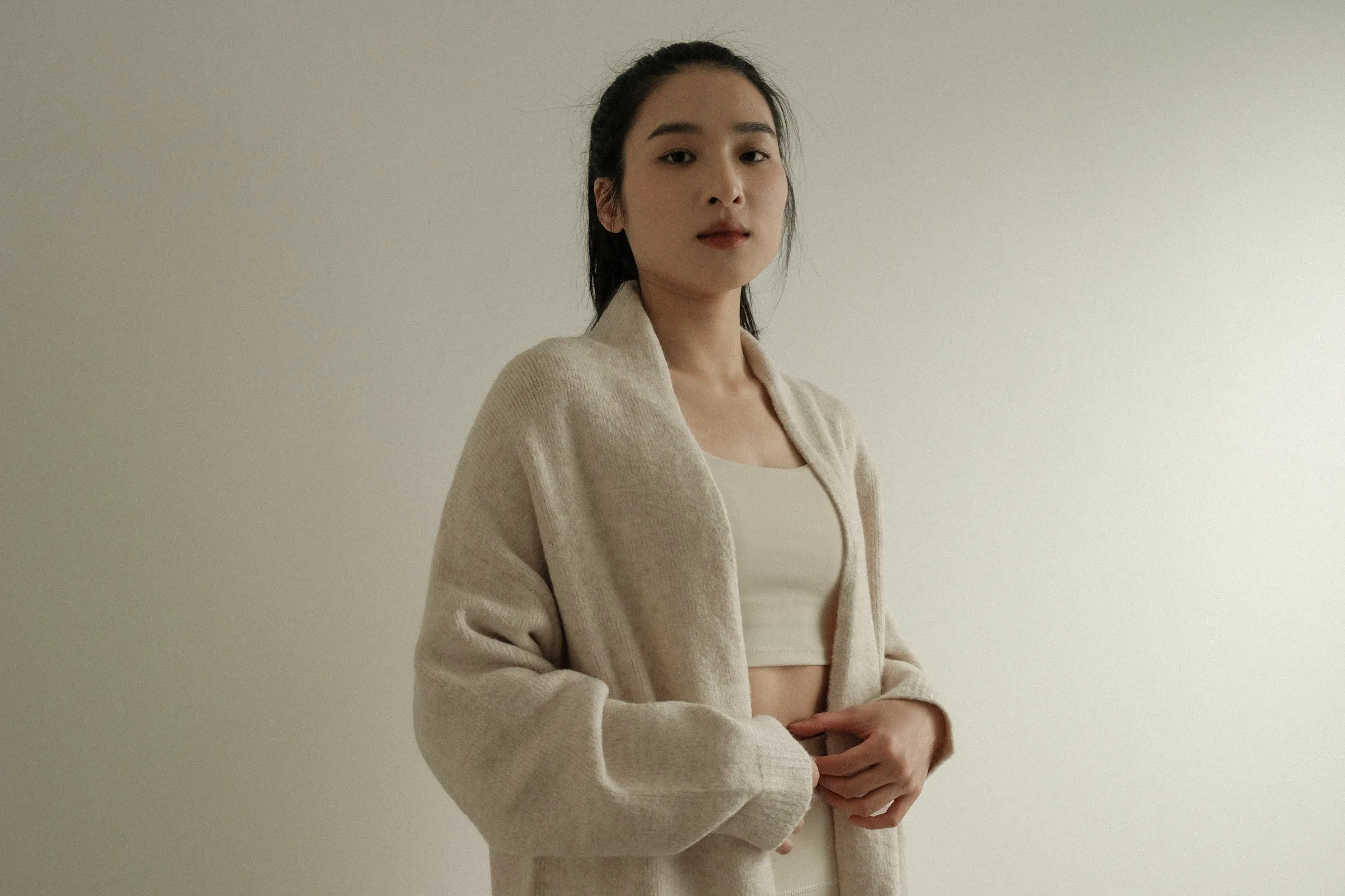 Alpaca Blend Long Cardigan