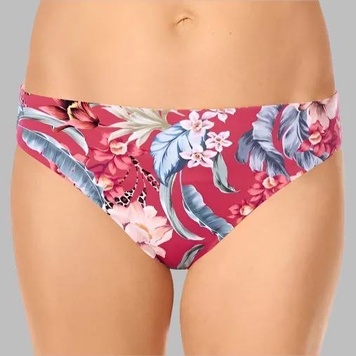 Amoena Cozumel Bikini Bottoms (Reversible) - Deep Pink/Multi 71719