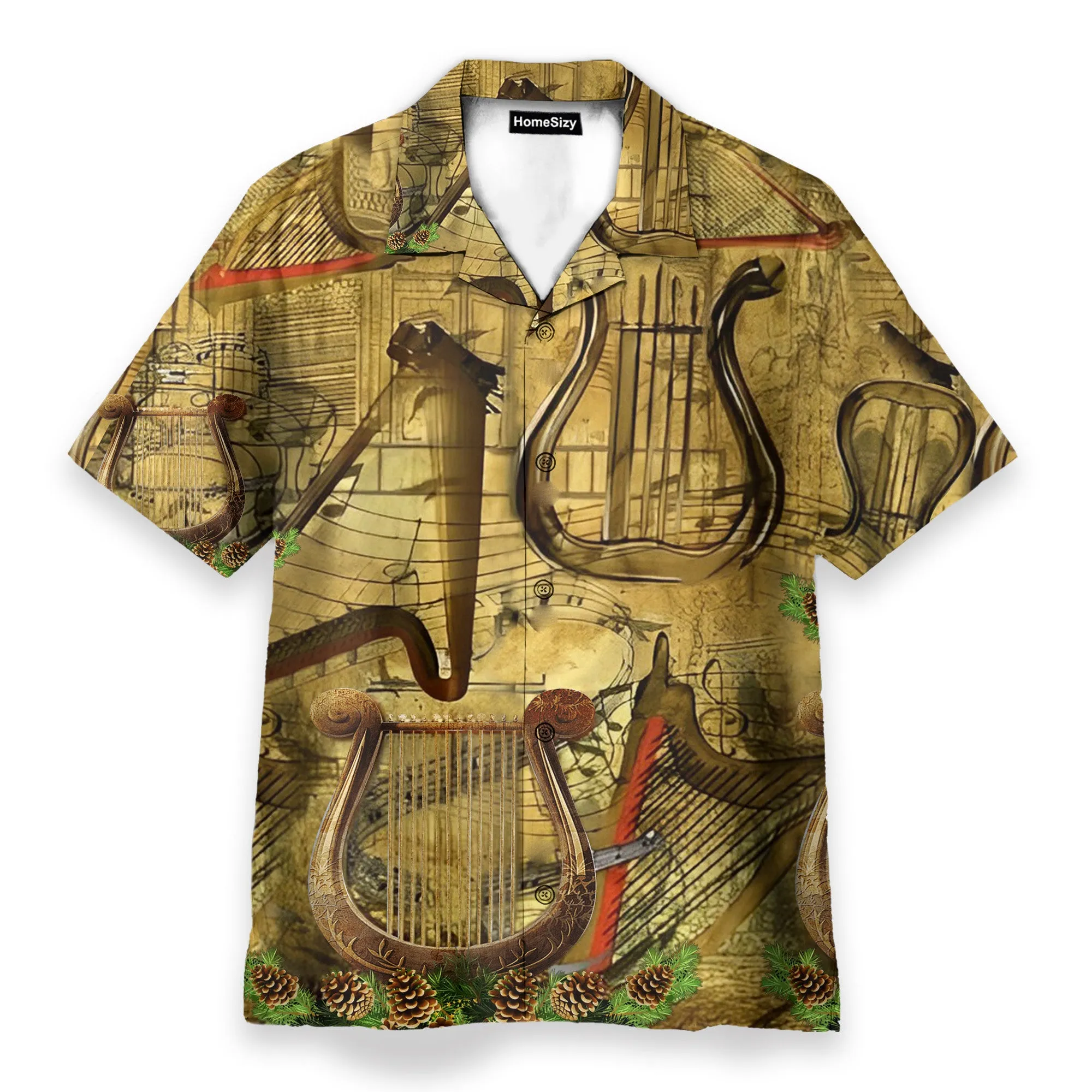 Ancient Harp Men's Button's Up Shirts - Hawaiian Shirt