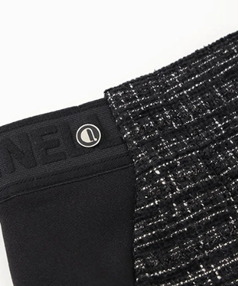 Anell Golf Tweed Shorts - Black