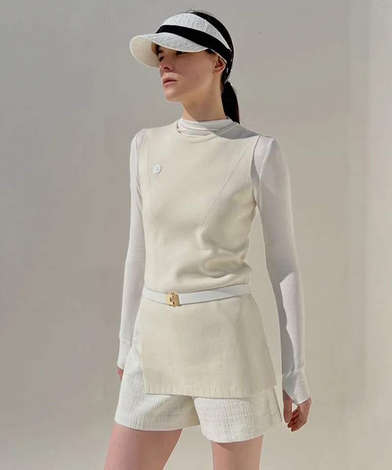 Anell Golf Tweed Shorts - Cream