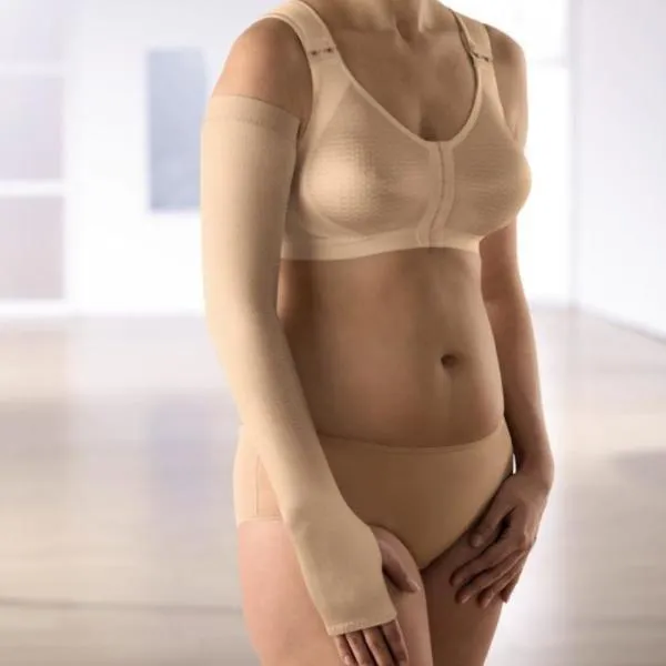 Anita Care Lymph-O-fit Bra Front Fastening - Sand 1100.  Medical Compression Garment for Lymphoedema.