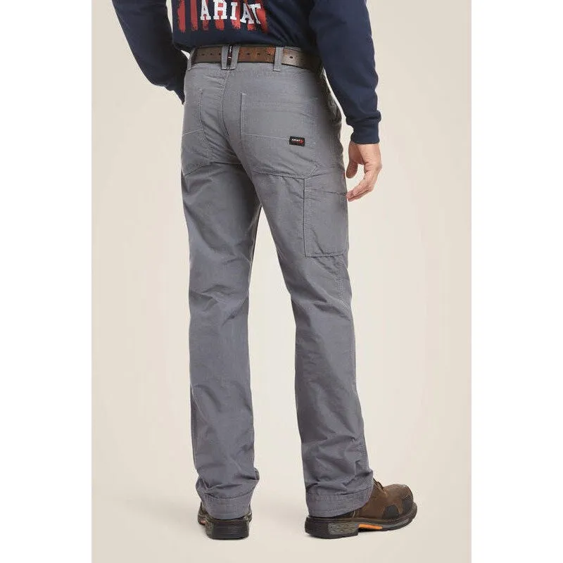 Ariat Men's Flame Resistant M4 Relaxed DuraLight Ripstop Boot Cut Pant - Grey - 10026002