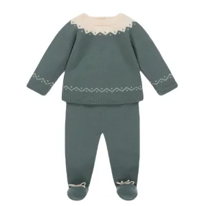 Artesania Granlei Green Knitted Two Piece Set