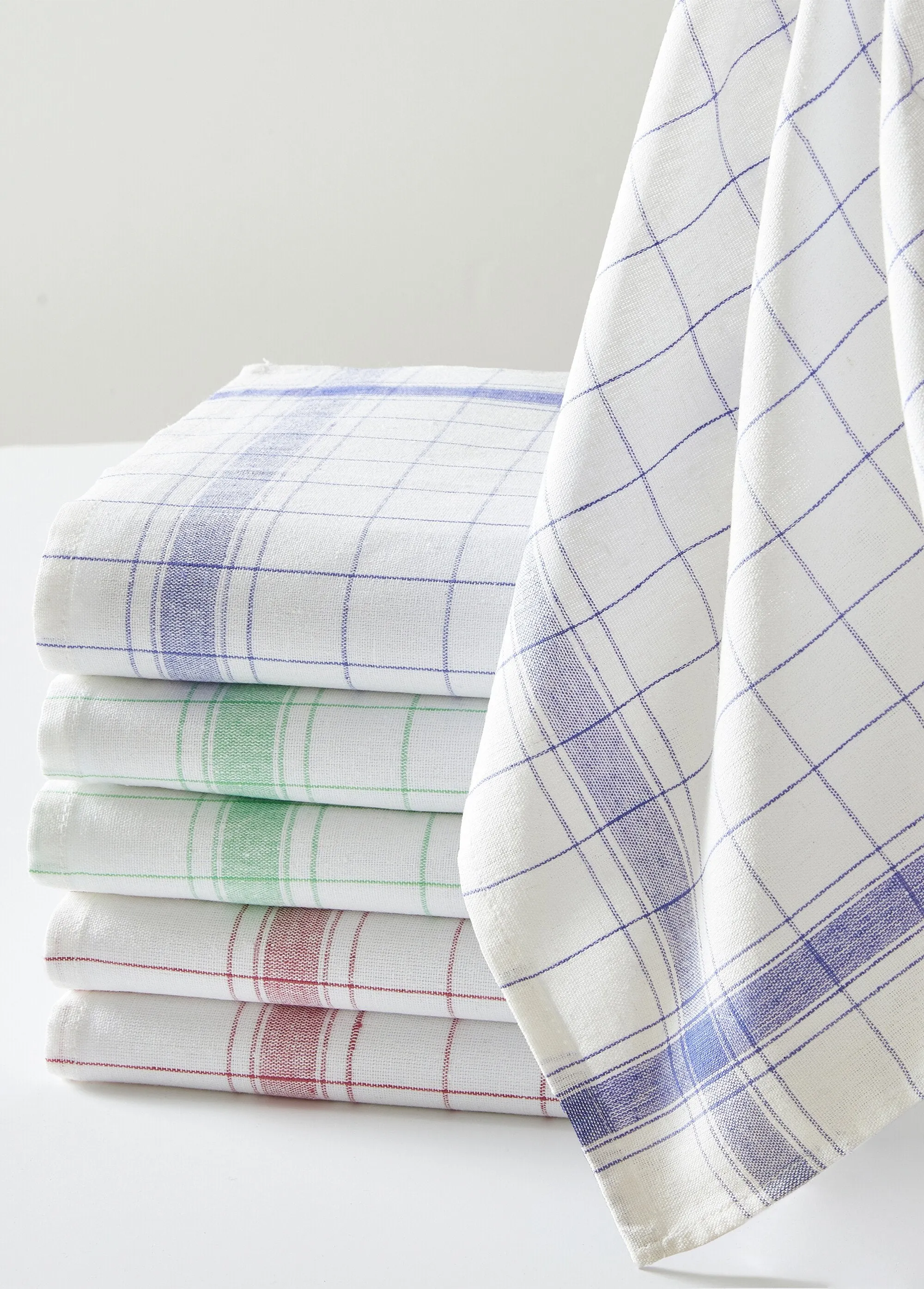 Assorted cotton tea towels 170 g/m² - set of 6