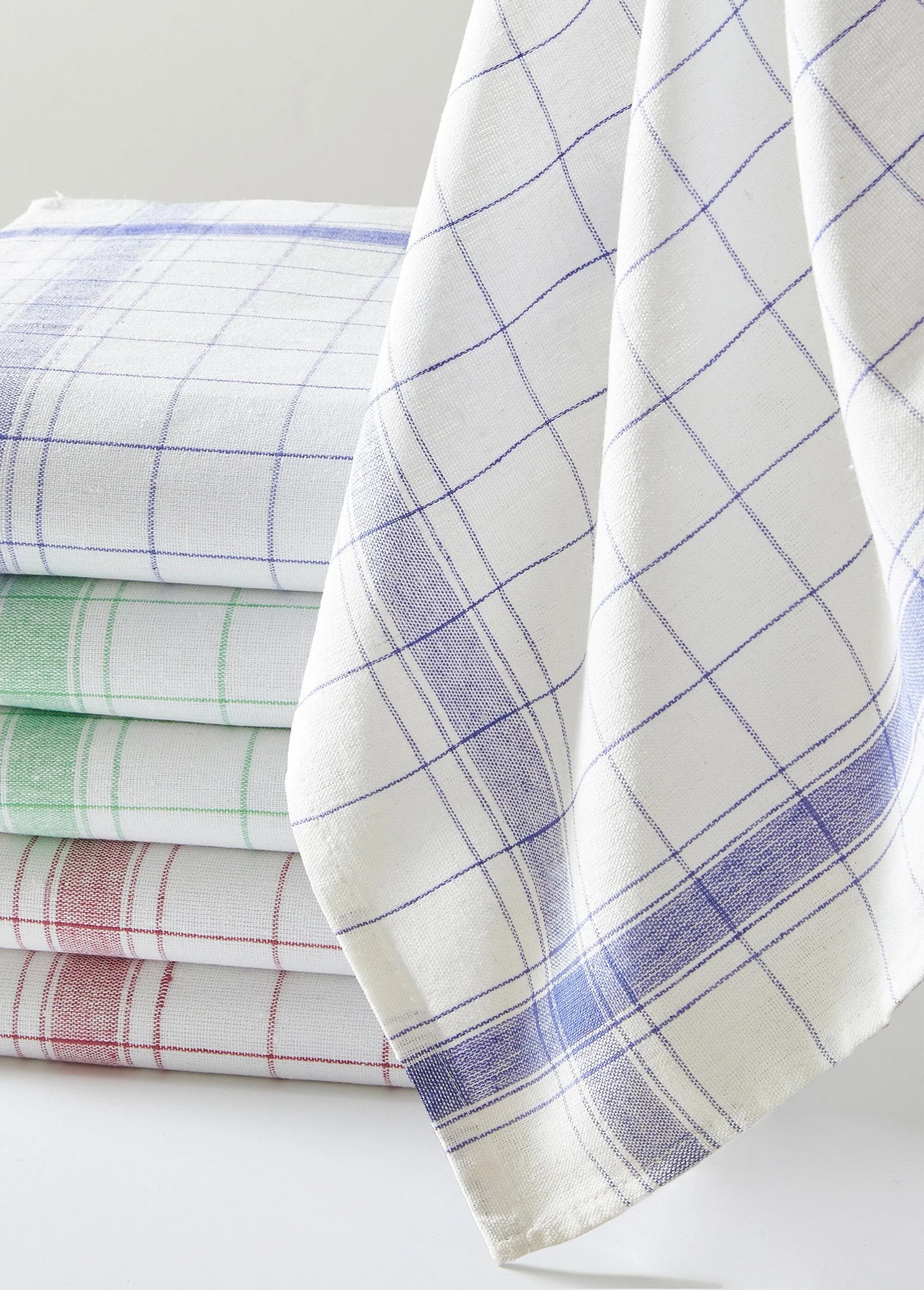 Assorted cotton tea towels 170 g/m² - set of 6