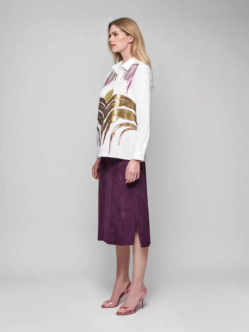 Atena Embroidered Poplin Shirt