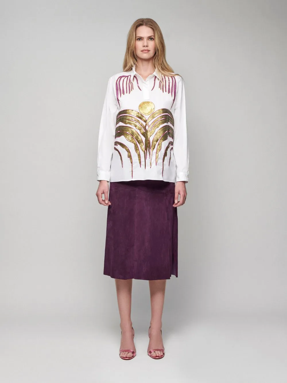 Atena Embroidered Poplin Shirt