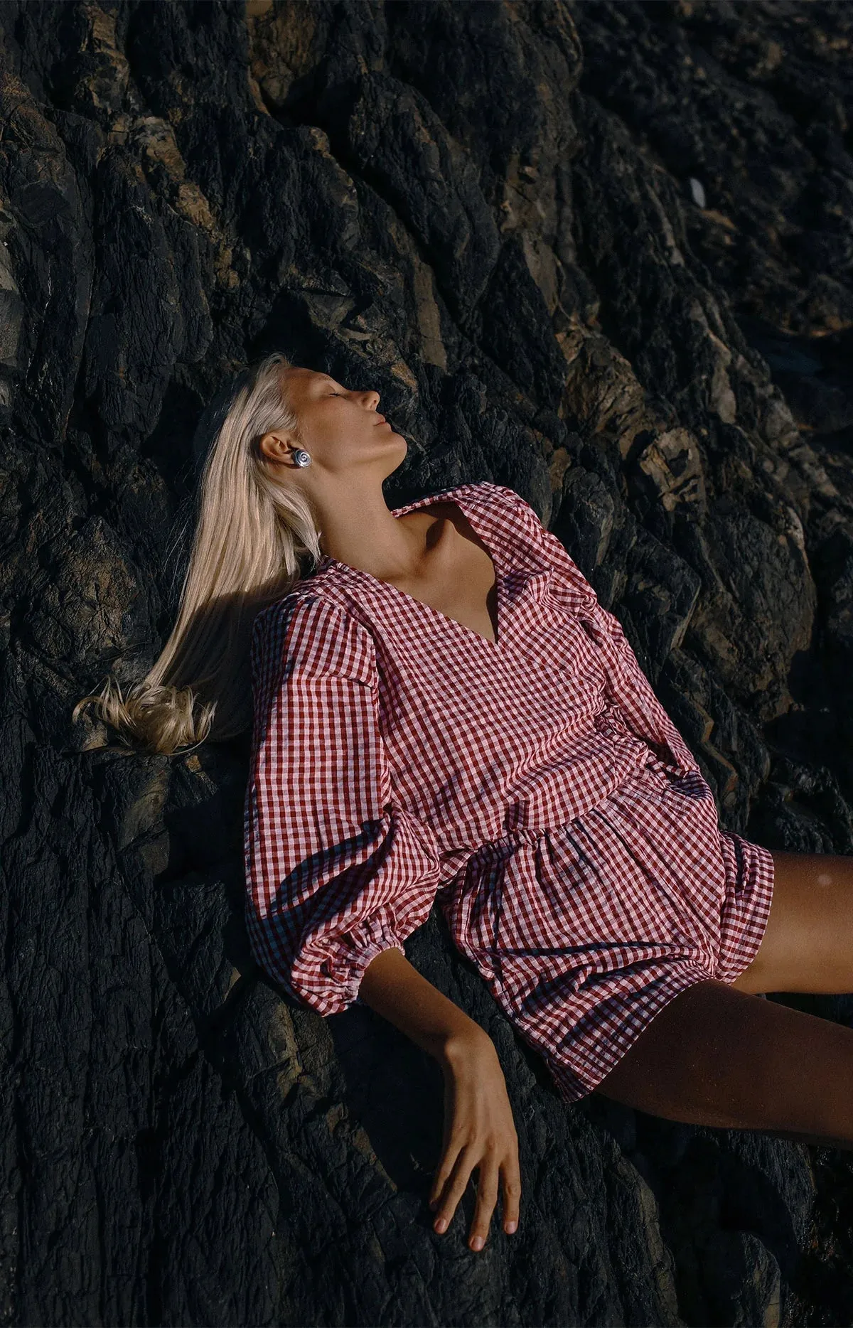 Ava Short Red Gingham