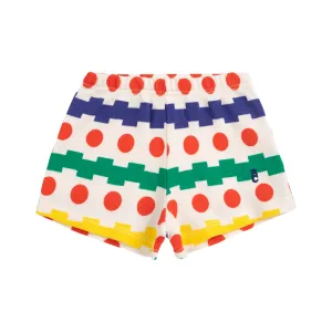 Baby Geometrical All Over Waffle Shorts