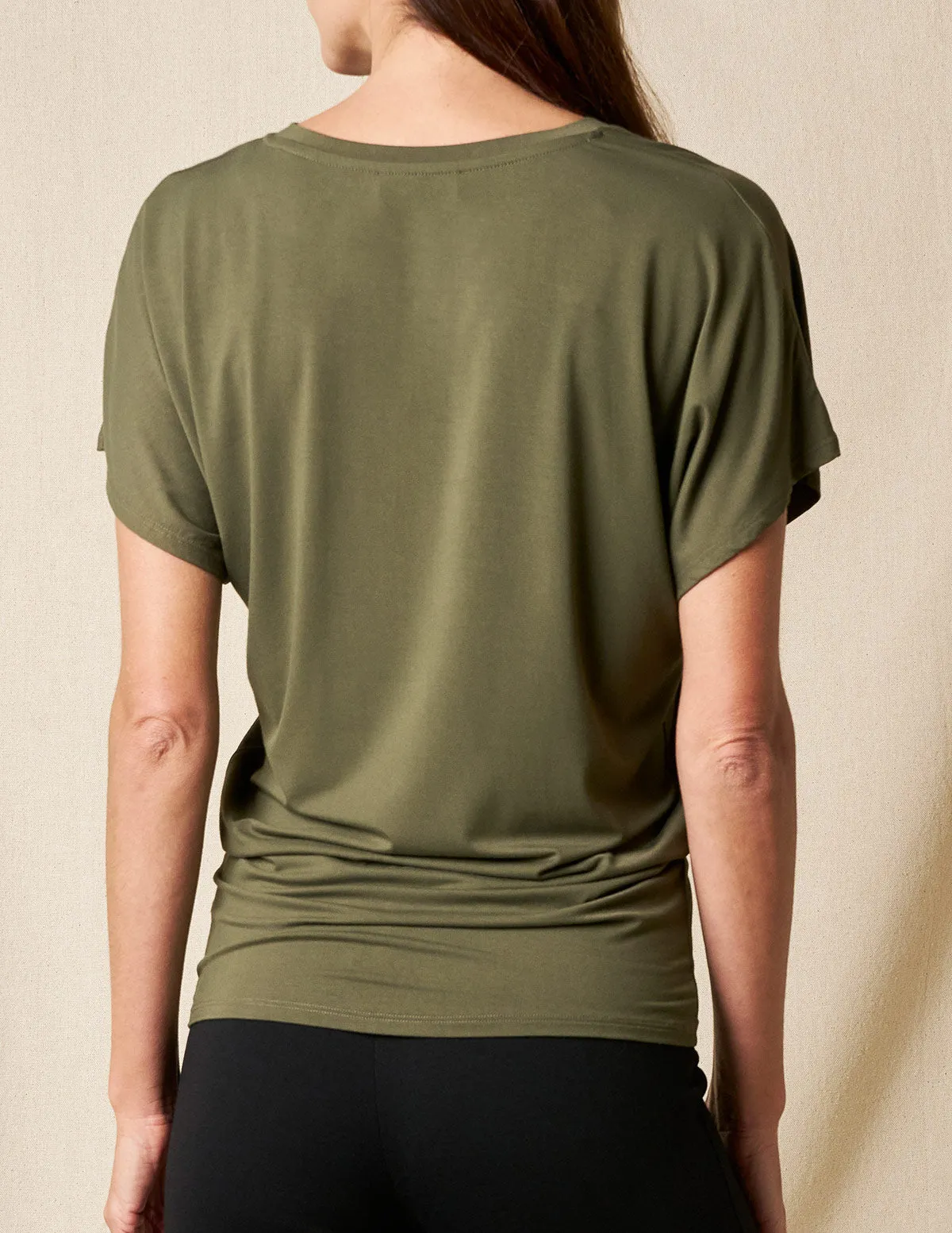 Bamboo Dolman Tunic - Olive
