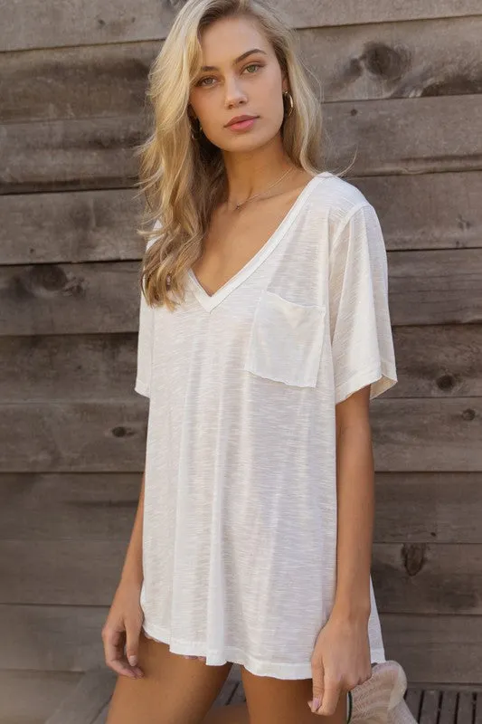 Basic And Soft White Tee