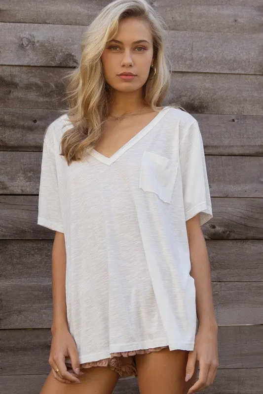 Basic And Soft White Tee