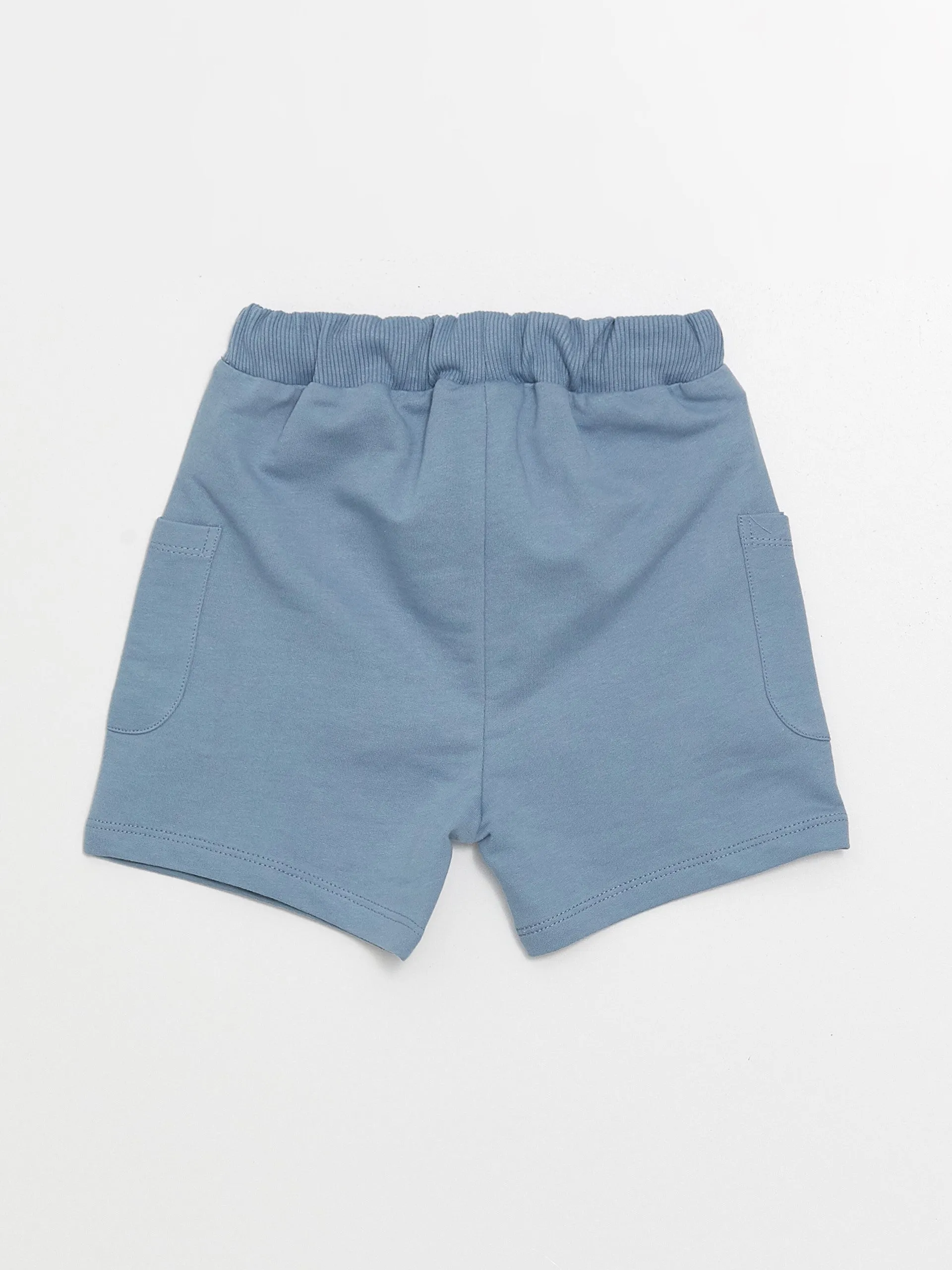 Basic Baby Boy Shorts with Elastic Waist, 2-pack