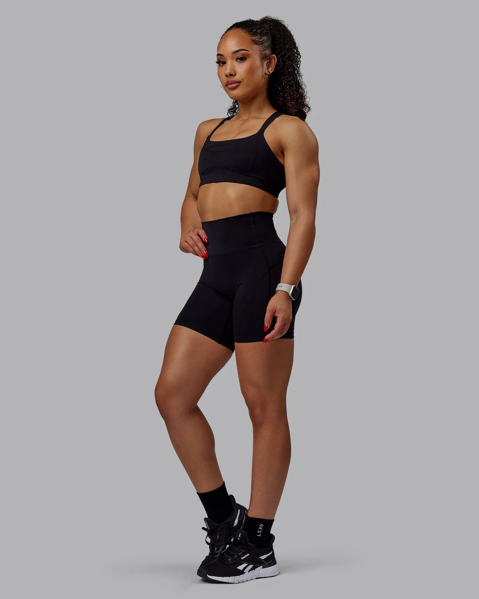 Bend Mid Short Tights - Black
