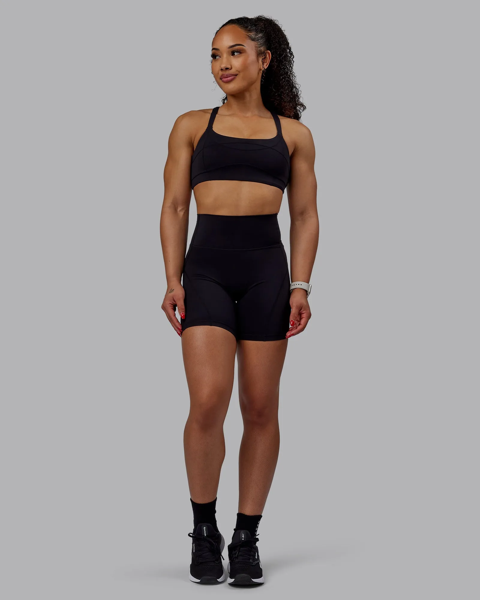 Bend Mid Short Tights - Black