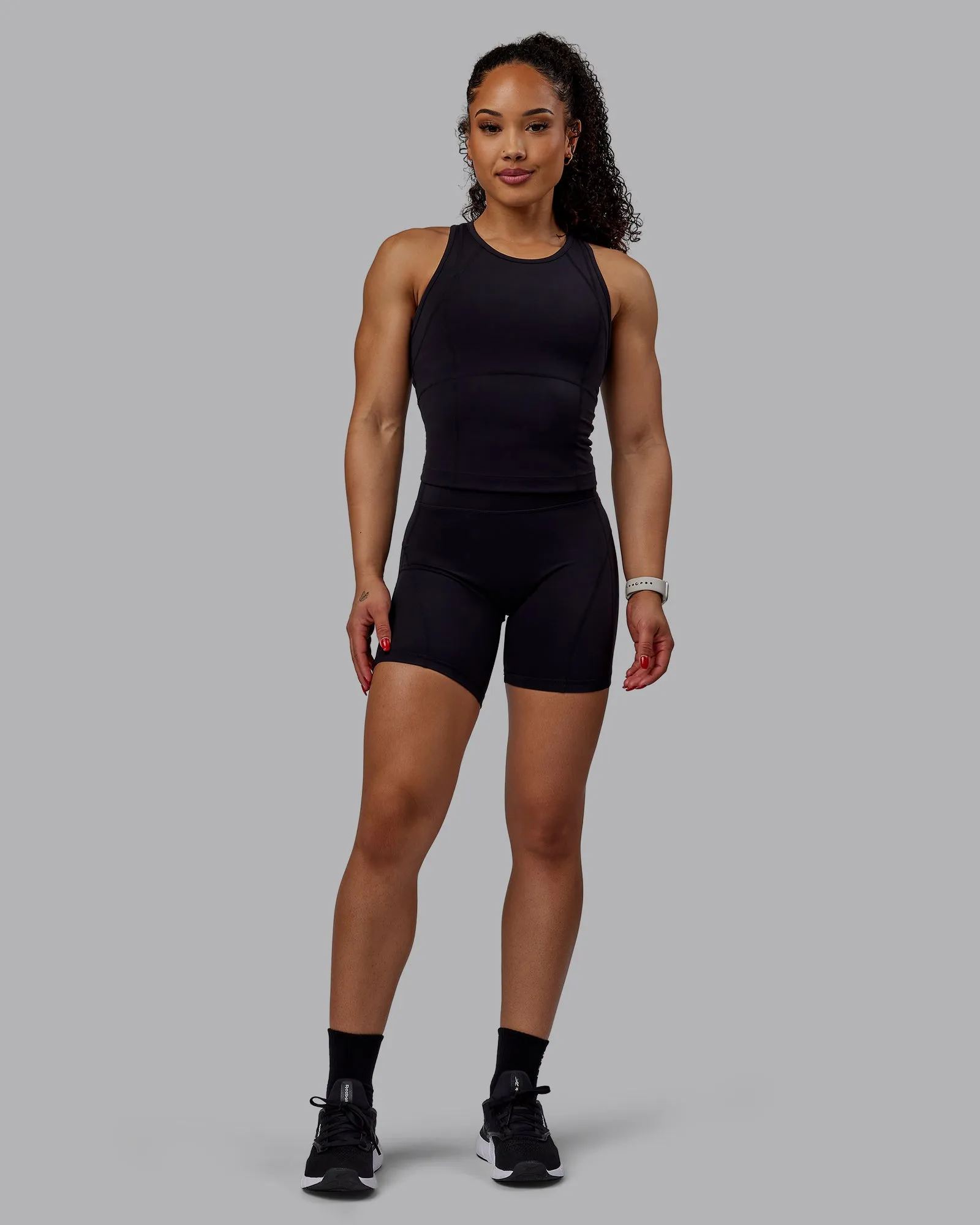 Bend Mid Short Tights - Black