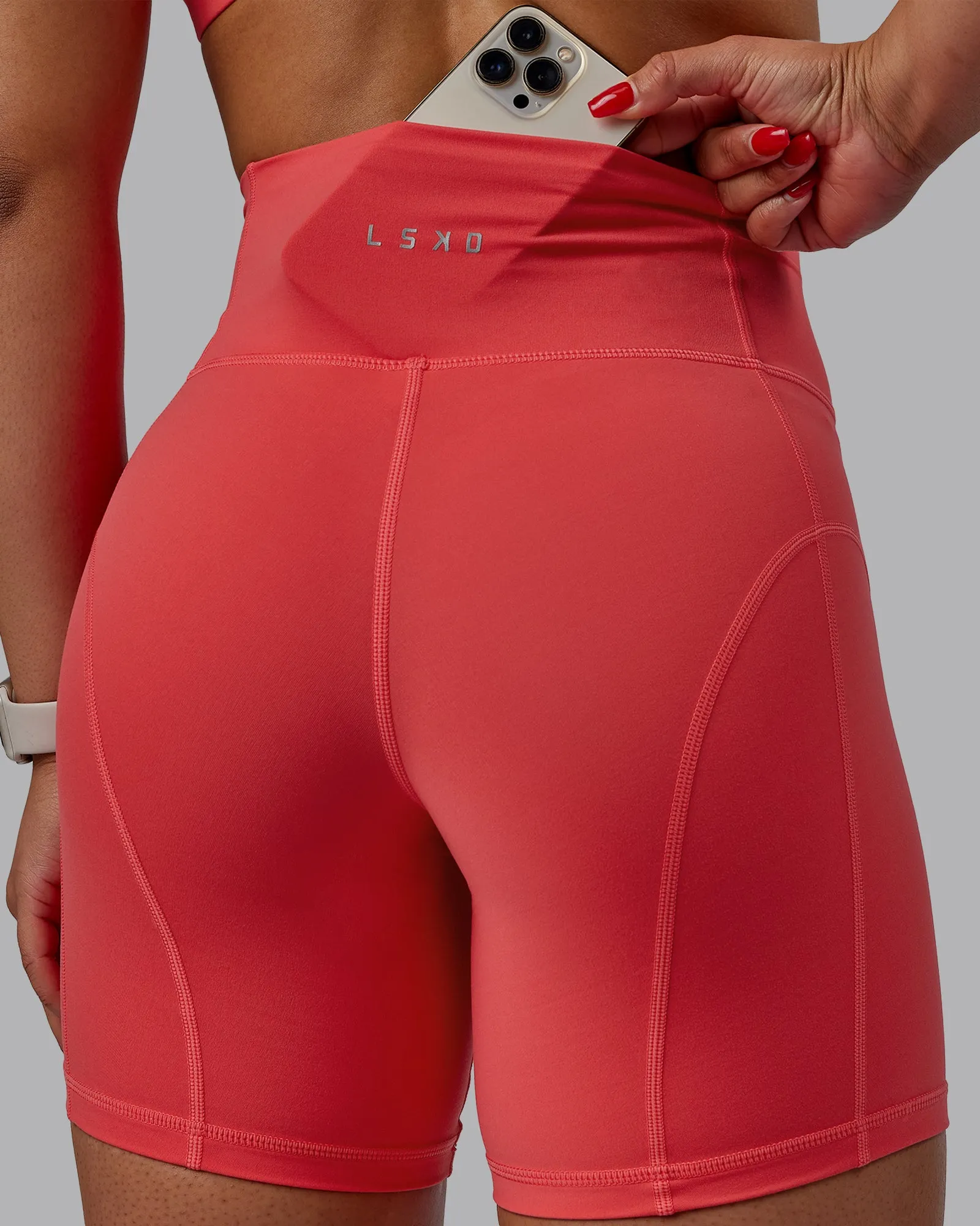 Bend Mid Short Tights - Cayenne