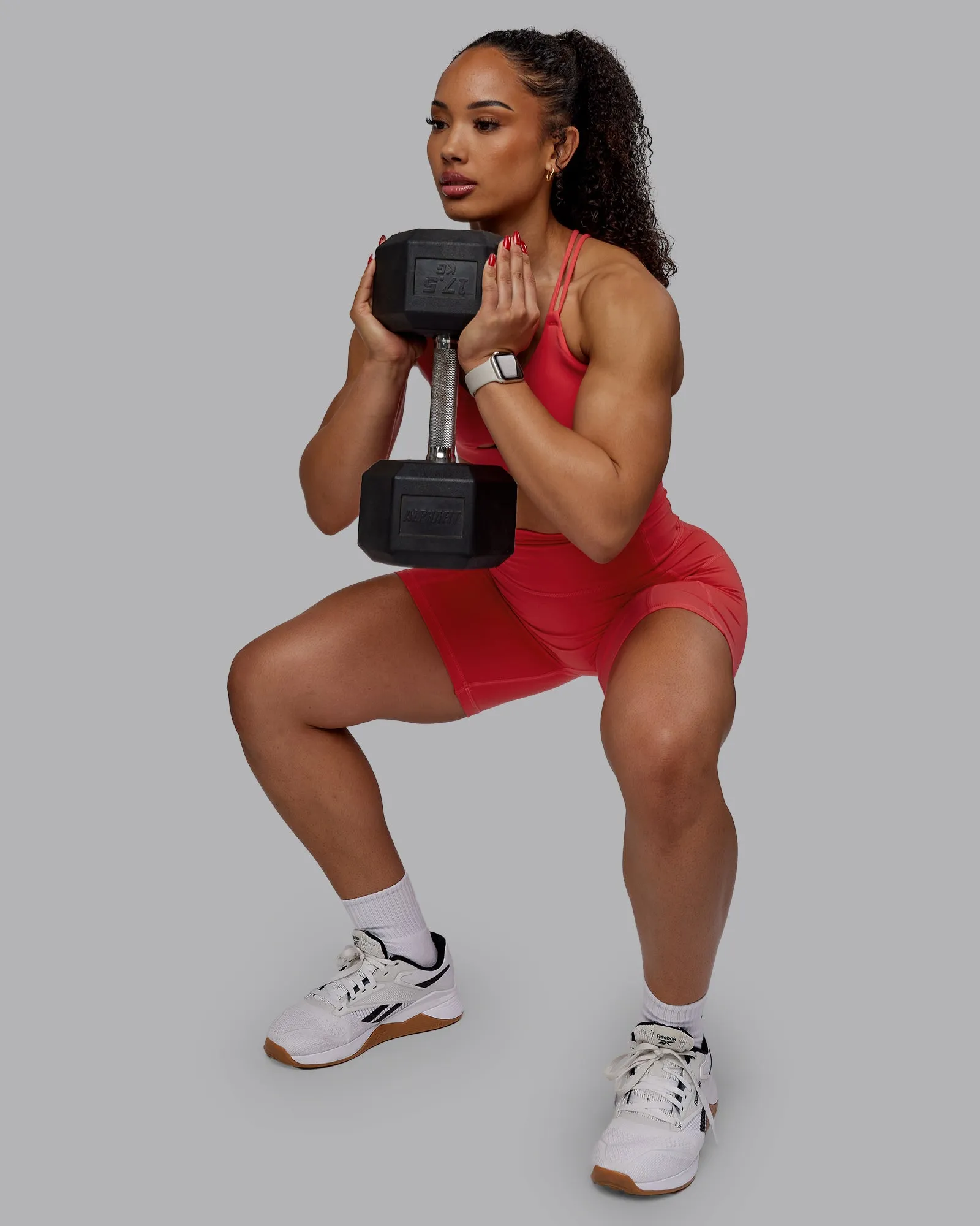 Bend Mid Short Tights - Cayenne