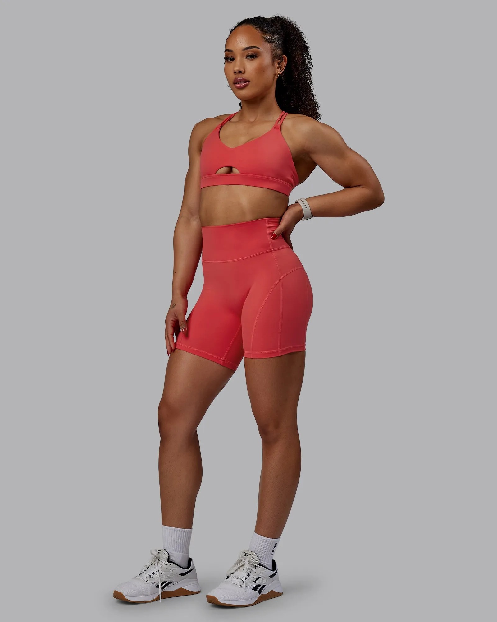 Bend Mid Short Tights - Cayenne