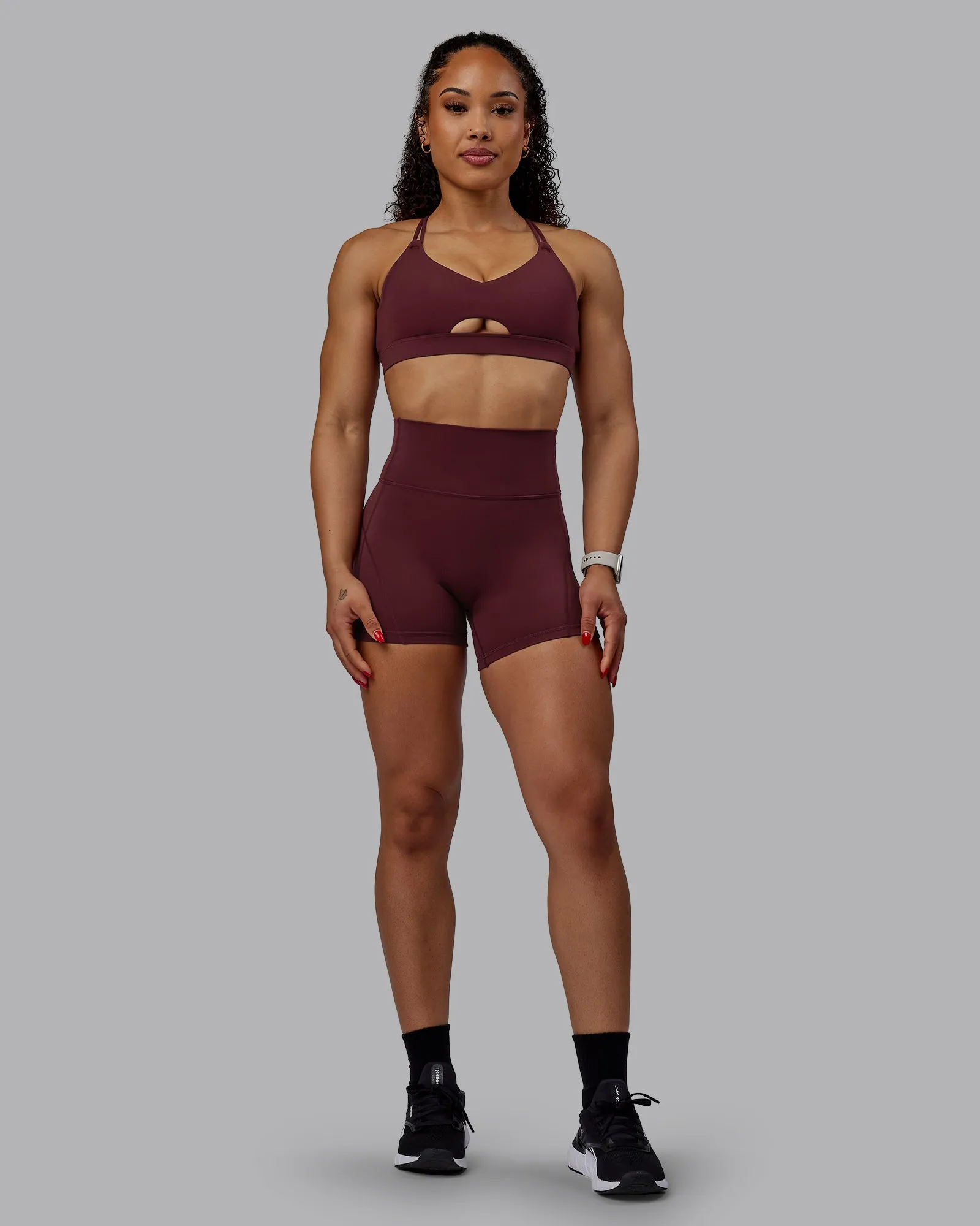 Bend X-Short Tights - Dark Cherry