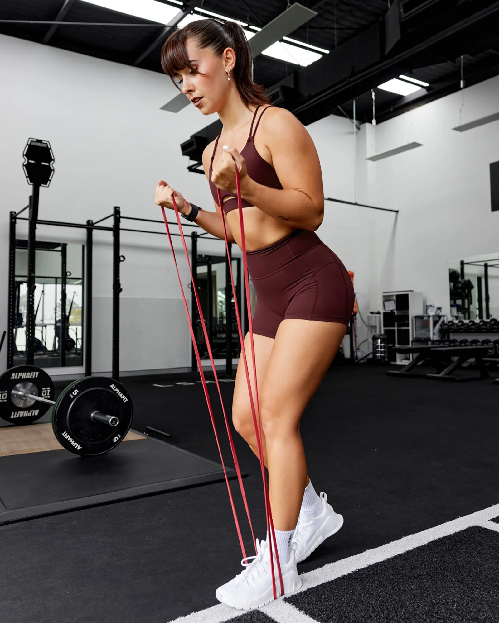 Bend X-Short Tights - Dark Cherry