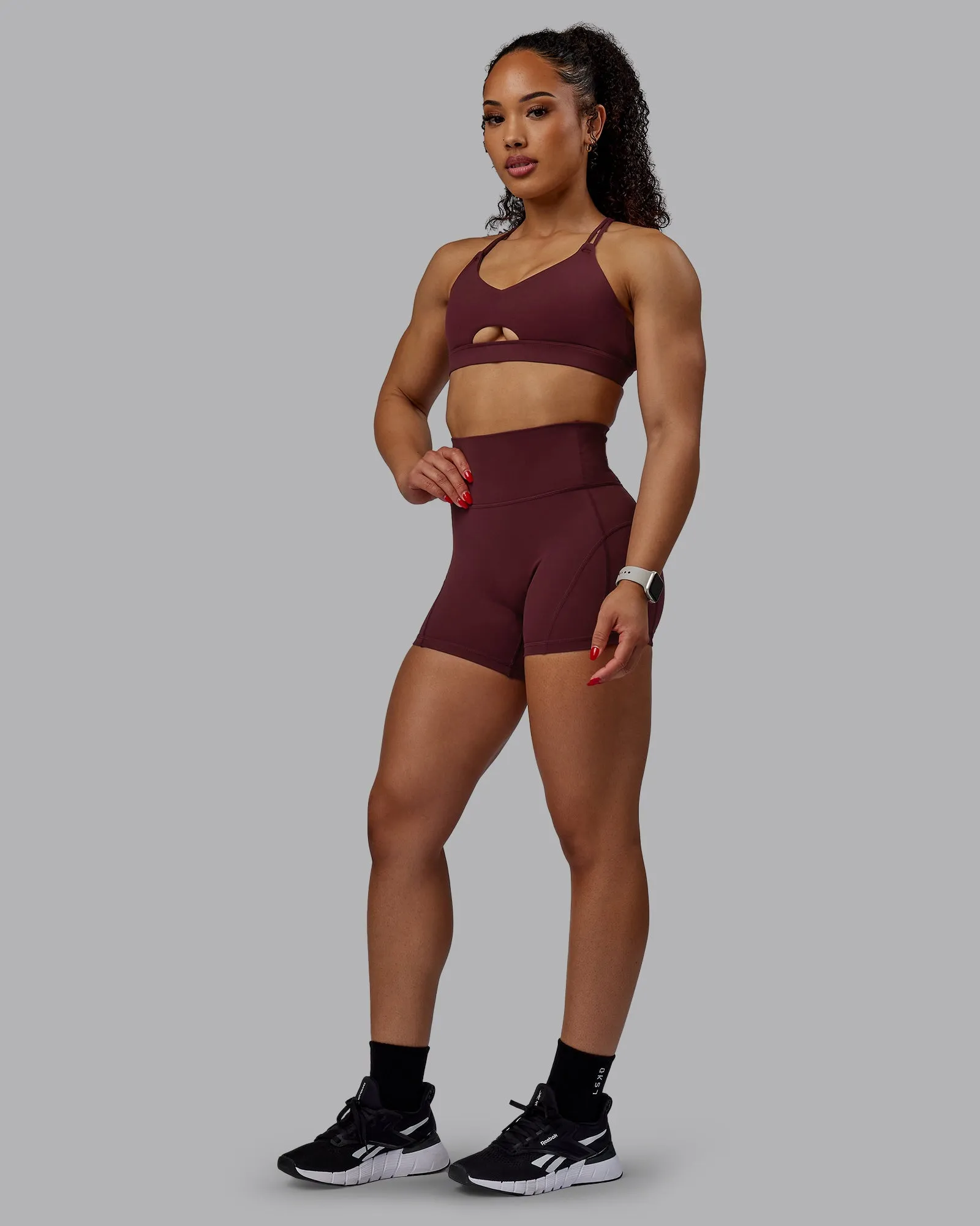 Bend X-Short Tights - Dark Cherry
