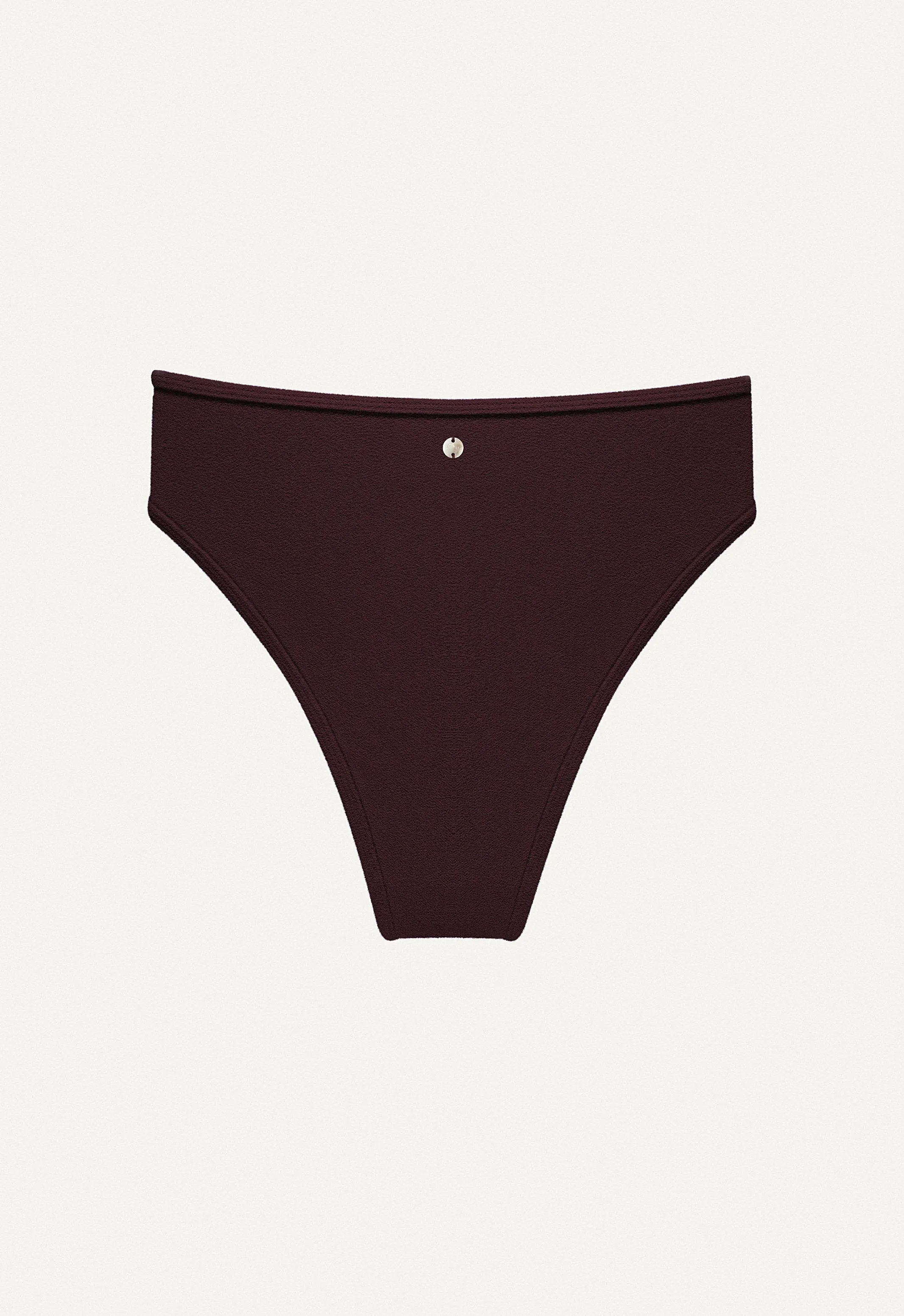 Bikini Bottom "Calima" in dark brown terry