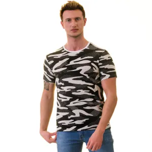 Black Camouflage European Made & Designed Premium Quality T-Shirt
