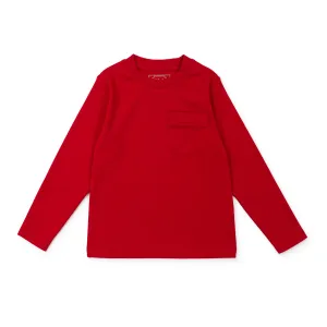 Blake Boys' Longsleeve Pocket T-shirt - Red