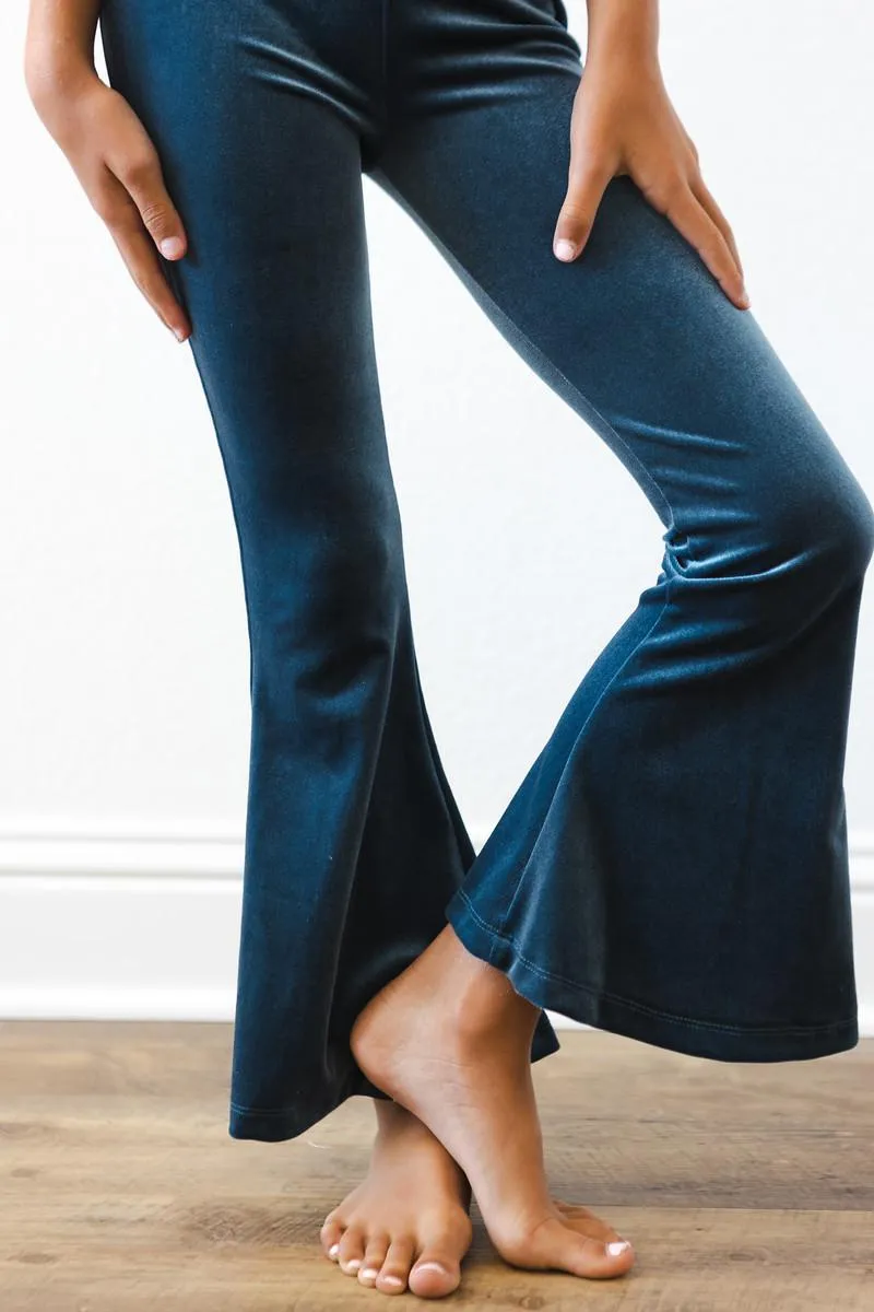 Blue Velvet Bell Bottoms