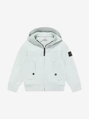 Boys Hooded Zip Up Jacket in Blue
