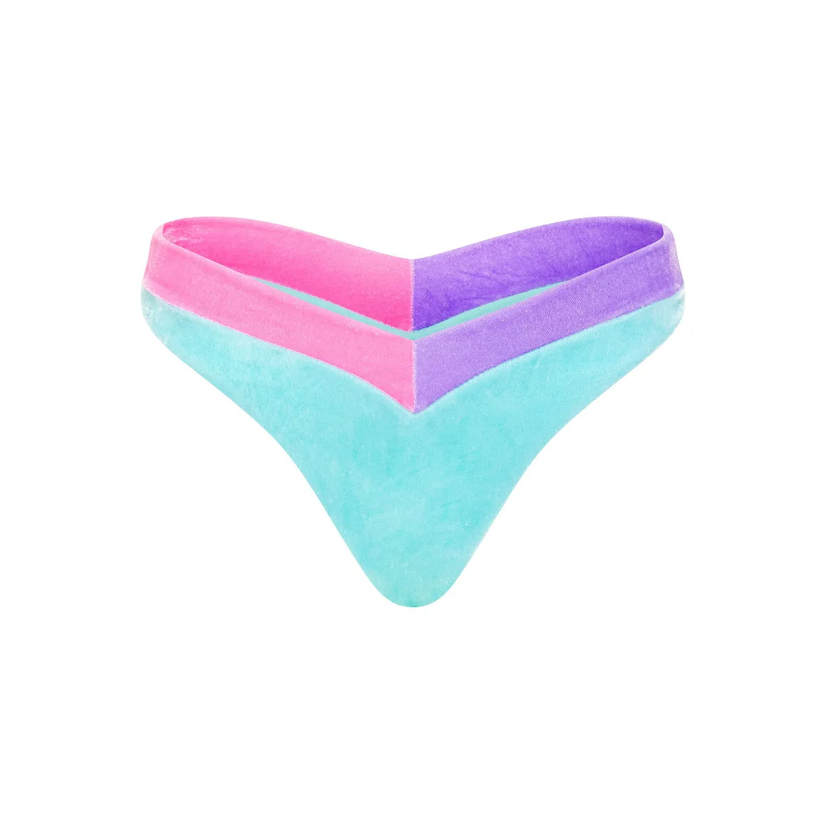 BUBBLEGUM VELVET BIKINI SWIMSUIT