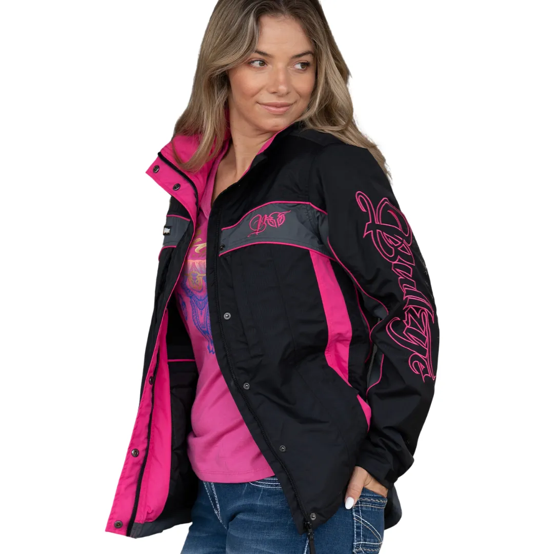 Bullzye Womens Carla Water-Proof Jacket-PINK