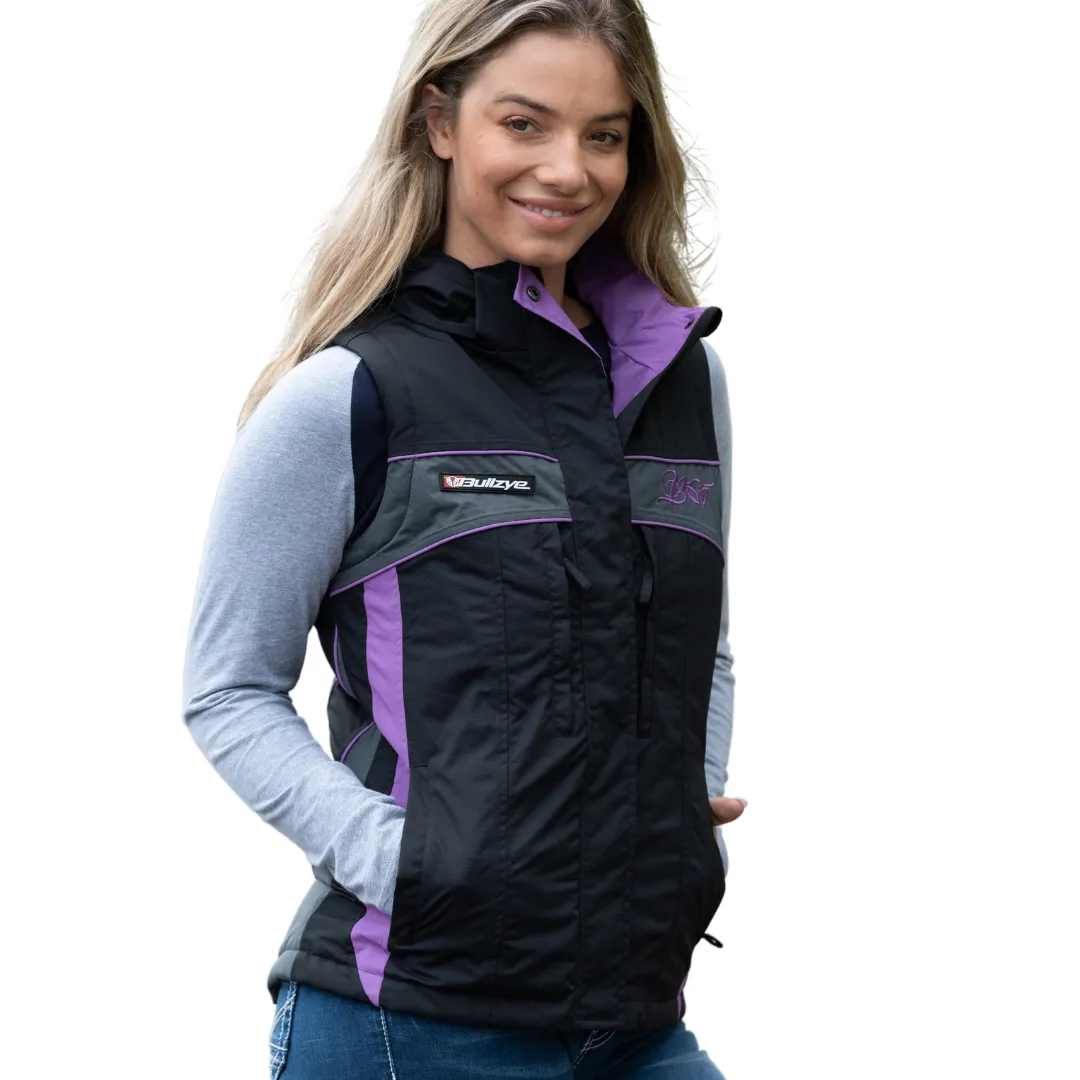Bullzye Womens Carla Water-Proof VEST- PURPLE