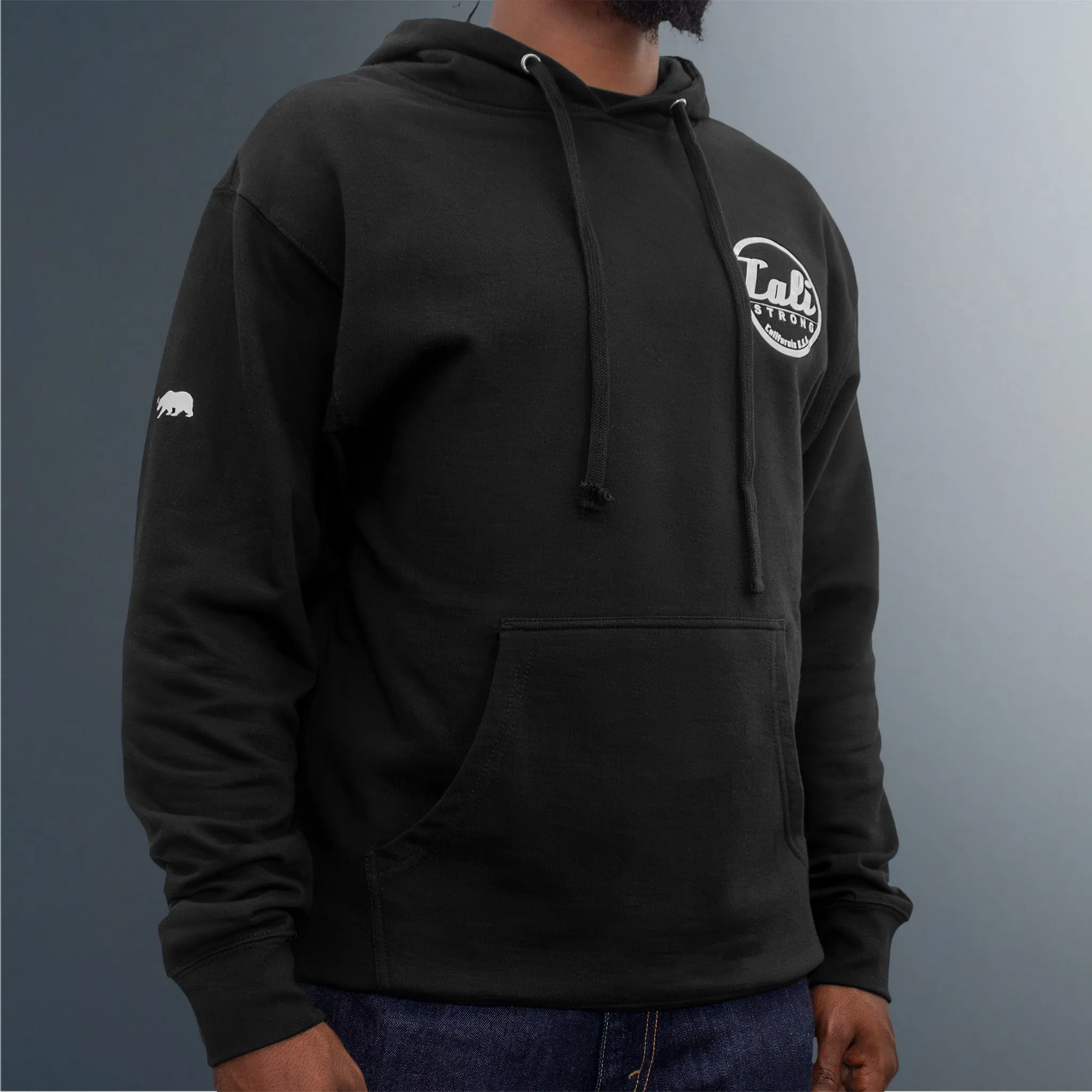 CALI Strong Classic Max Glow in the Dark Black Hoodie Sweatshirt