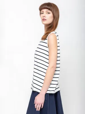 Canotta Gioia Stripe Tank - Atlantic